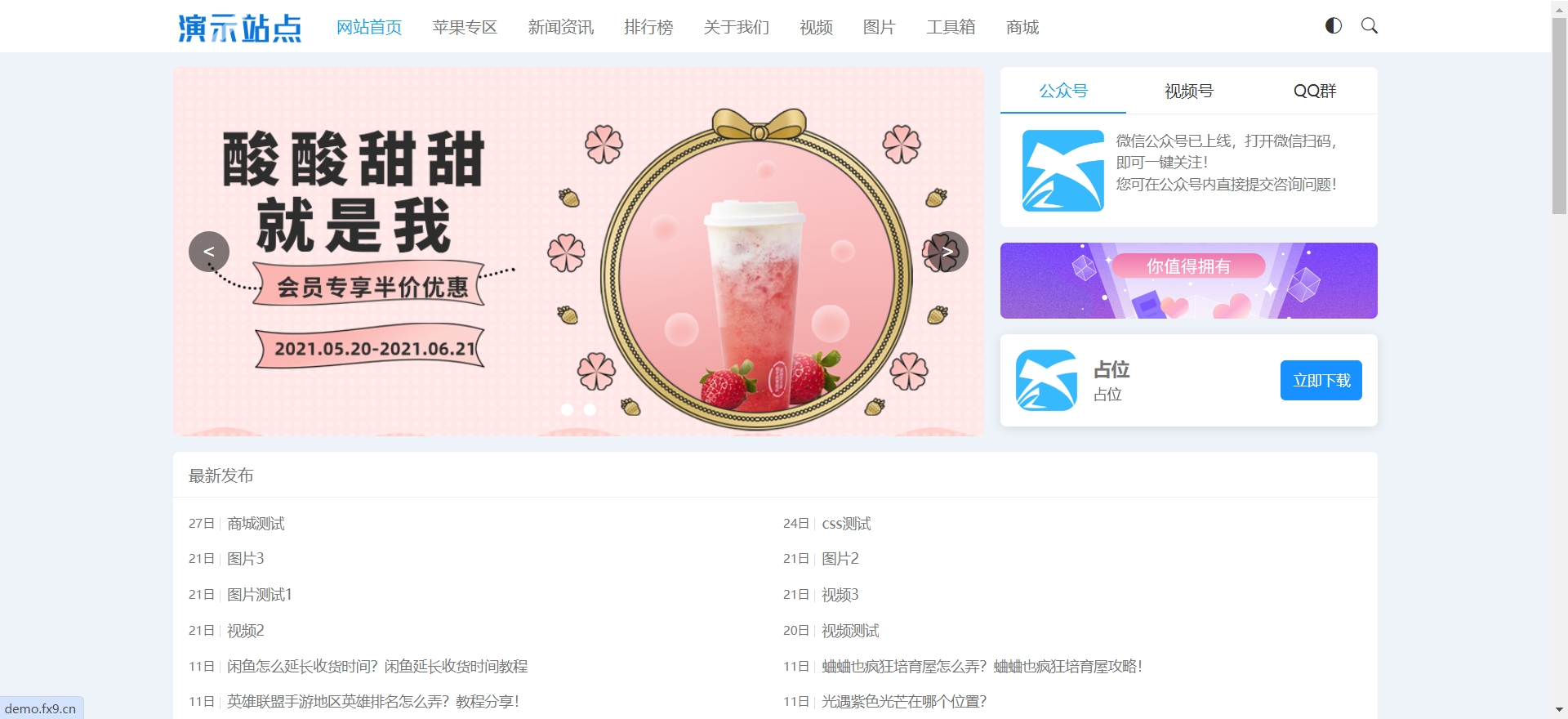 本站前端模板全站压缩包